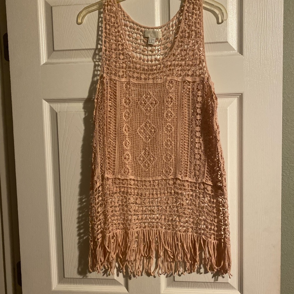 Pink knitted top